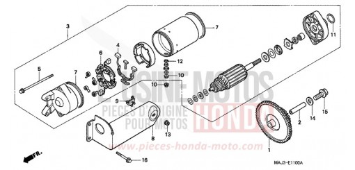 MOTEUR DE DEMARRAGE ST1100AT de 1996